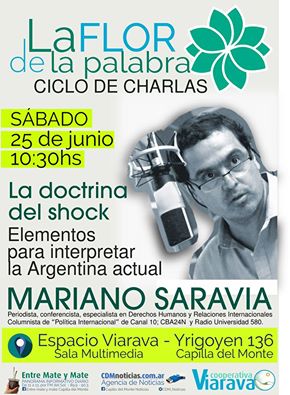 Mariano Saravia abre el ciclo de charlas «La flor de la palabra»