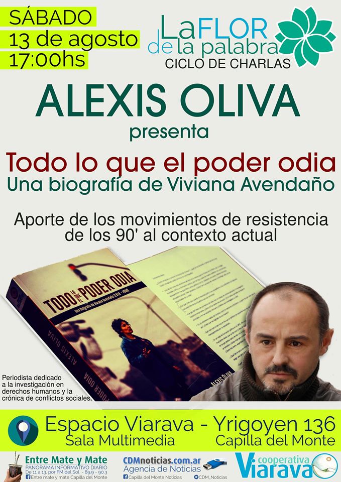 Cooperativa Viarava presenta «Todo lo que el poder odia» de Alexis Oliva