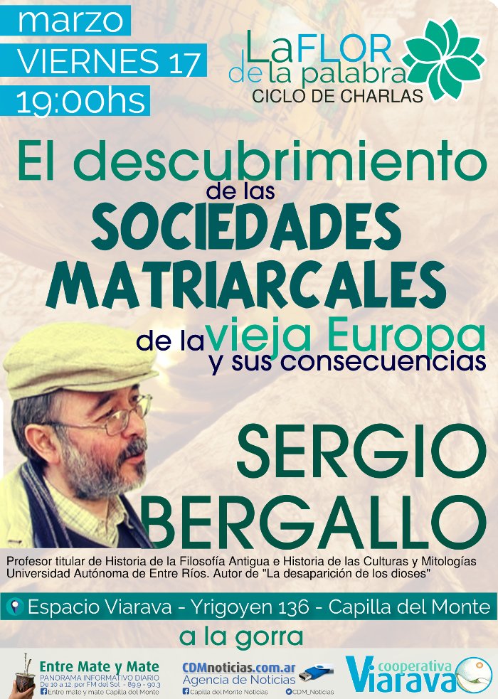 Comienza el ciclo La Flor de la Palabra: Sergio Bergallo en Espacio Viarava