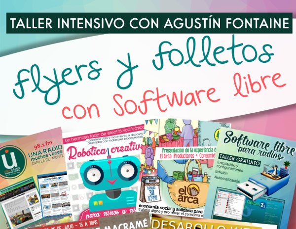 Flyers y folletos con software libre: Taller intensivo de diseño gráfico
