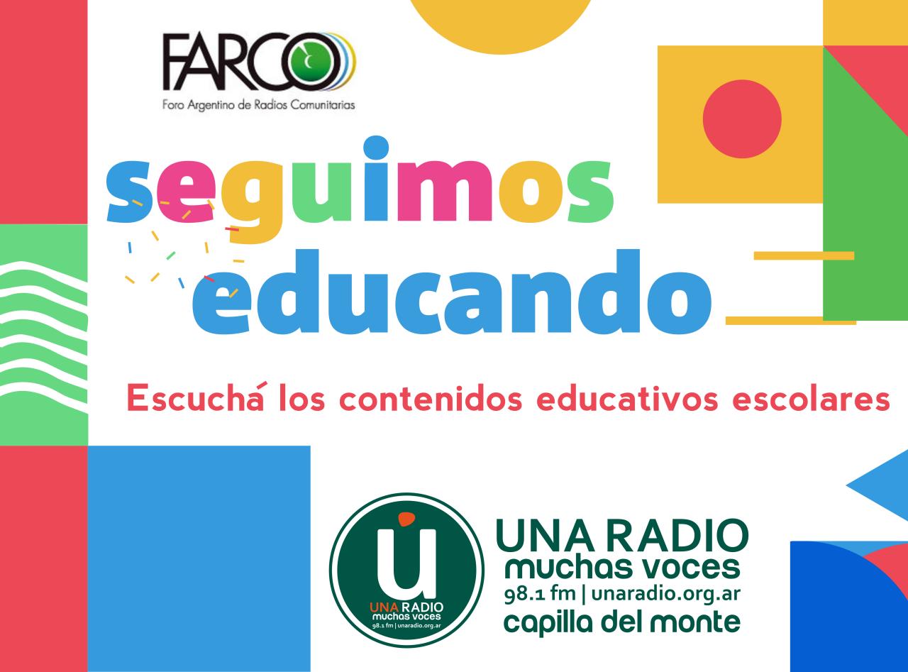 La radio al servicio de la educación: Una Radio Muchas Voces se suma al «Seguimos educando»