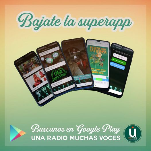 Junto a Cambá lanzamos la app de Una Radio Muchas Voces y CDM Noticias