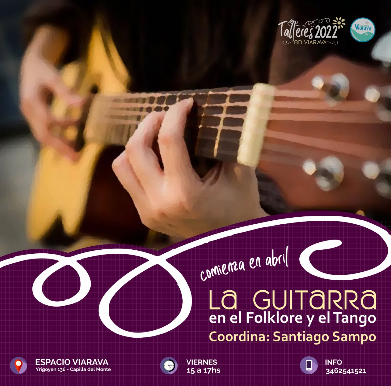 Talleres en Viarava: La Guitarra en el Folklore y el Tango
