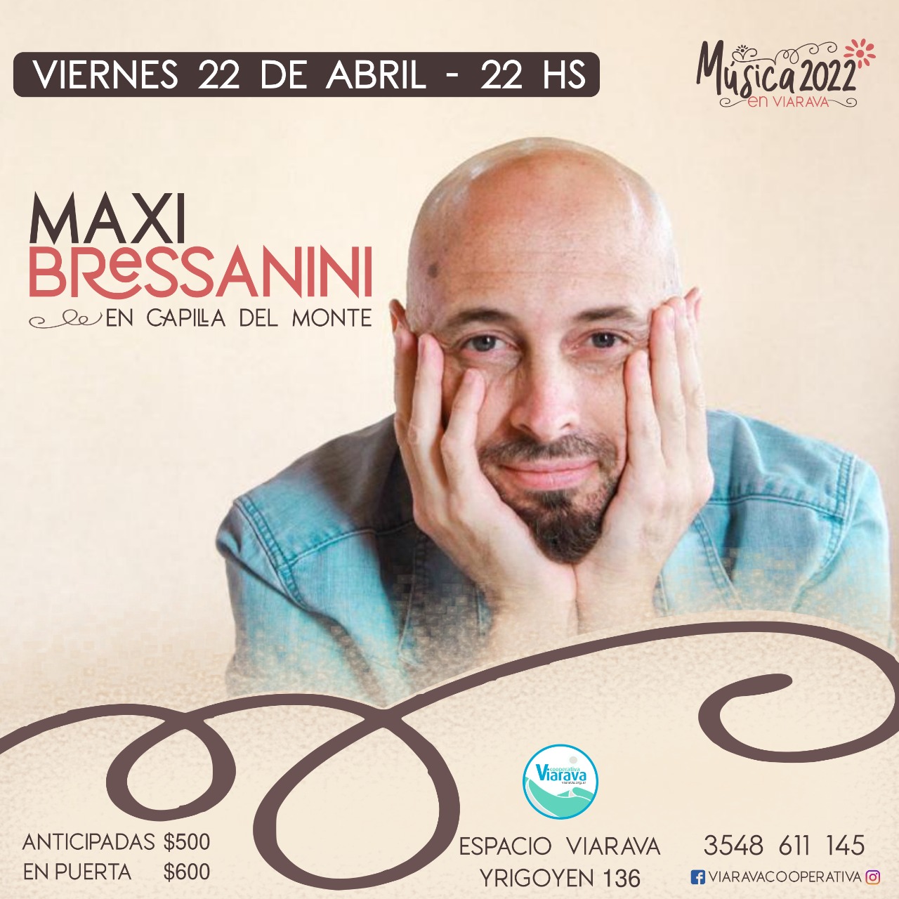 Maxi Bressanini presenta «Flores sobre piedras» en Espacio Viarava