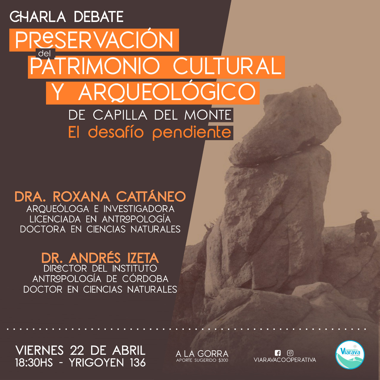 Charla debate: Preservación del Patrimonio Cultural y Arqueológico de Capilla del Monte. El desafío pendiente