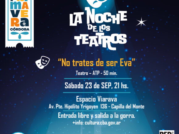 La Noche de los Teatros presenta: «No trates de ser Eva»